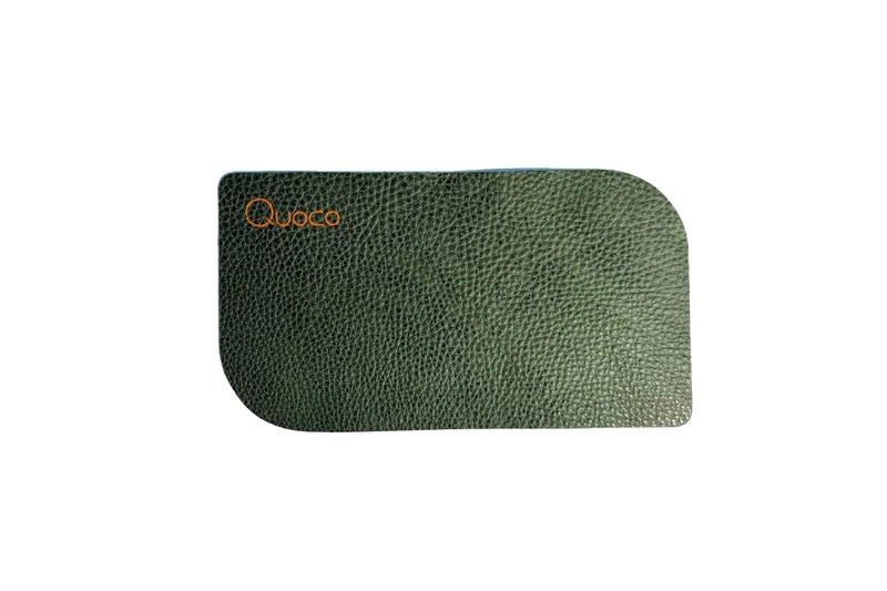 Coasters (Forest Green) – 6 Pieces | Premium Italian Leather