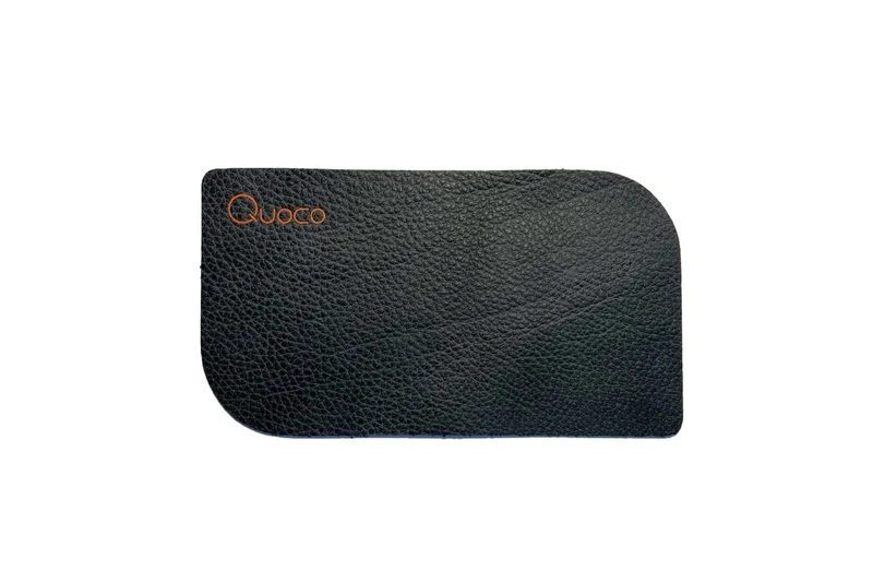 Coasters (Black) – 6 Pieces | Premium Italian Leather