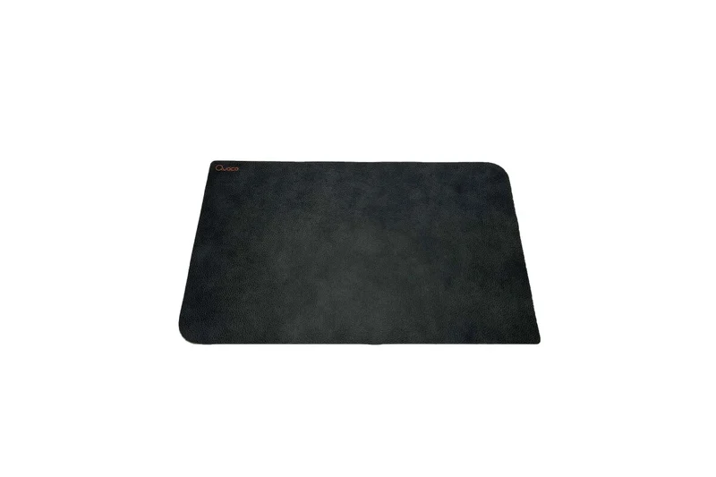 Placemats (Black) – 6 Pieces | Premium Italian Leather