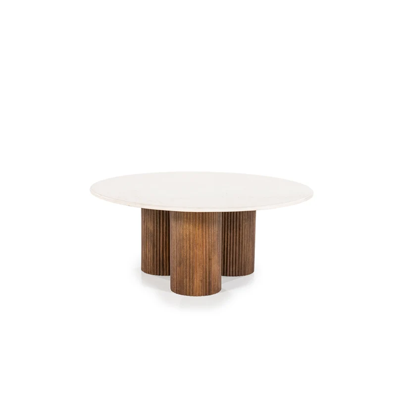 Mesa de centro redonda en mármol Xavi D60
