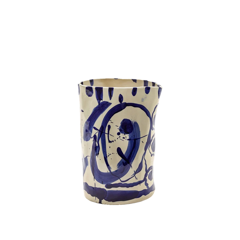 Jarrón de cerámica Blue Sophia L