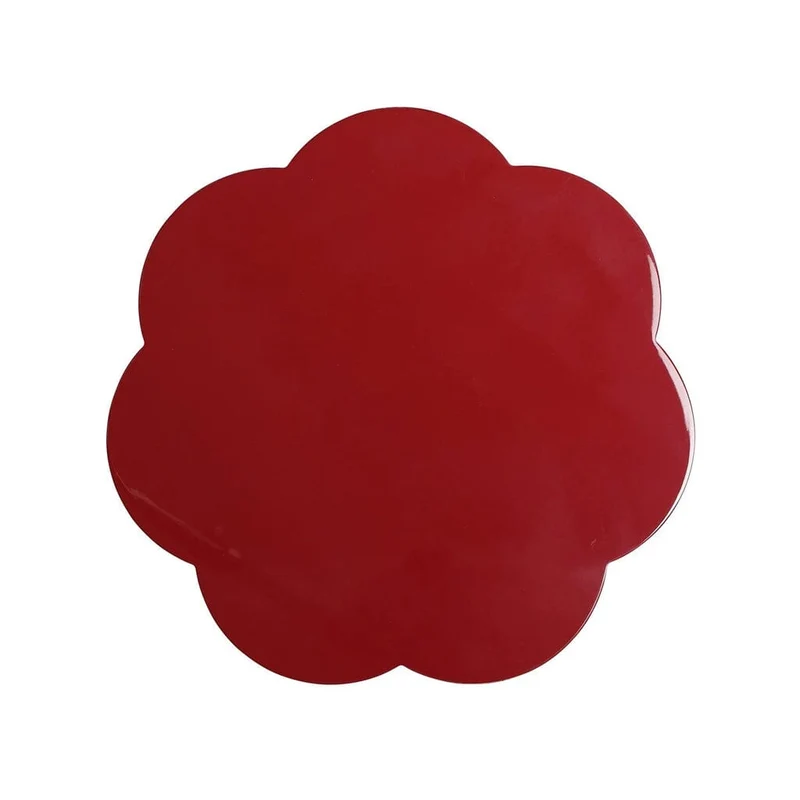 Addison Ross - Juego de manteles individuales 4 piezas Burdeos 26x26cm