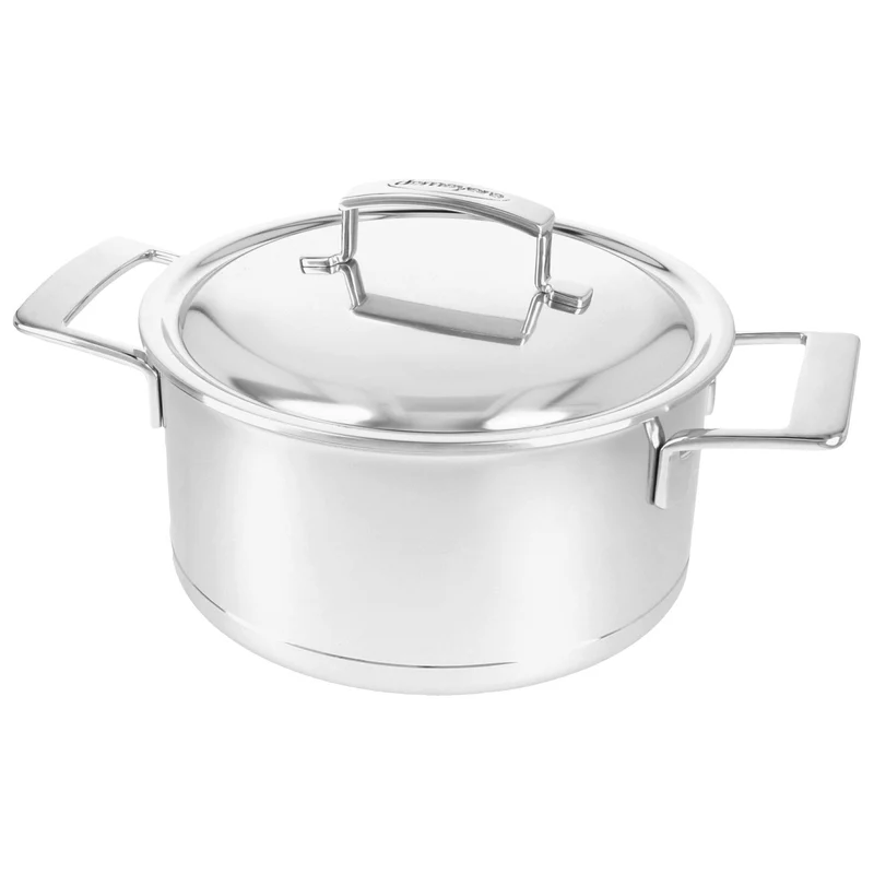 Demeyere - Olla Silver 7 de 22 cm con tapa de doble pared