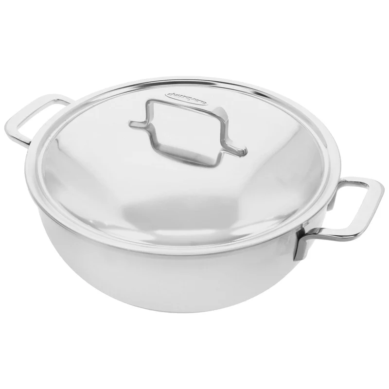 Demeyere - Intense 5 Olla a fuego lento cónica 28 cm con tapa de doble pared