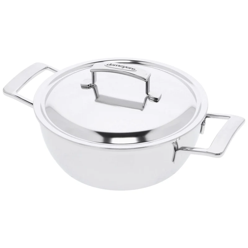 Demeyere - Silver 7 Olla cónica de 28 cm con tapa de doble pared
