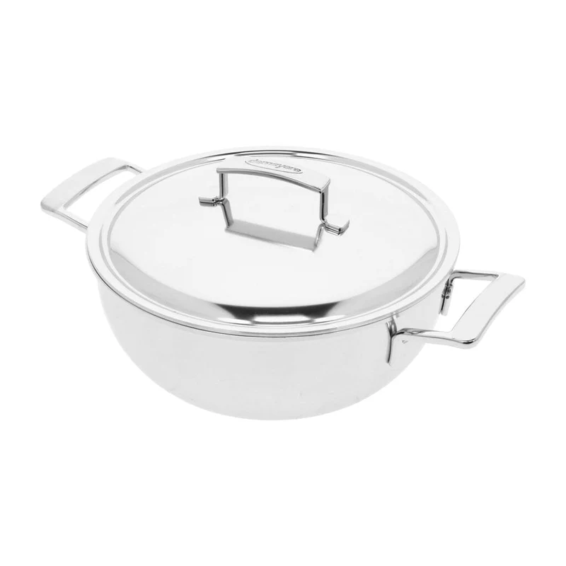 Demeyere - Silver 7 Olla cónica de 24 cm con tapa de doble pared