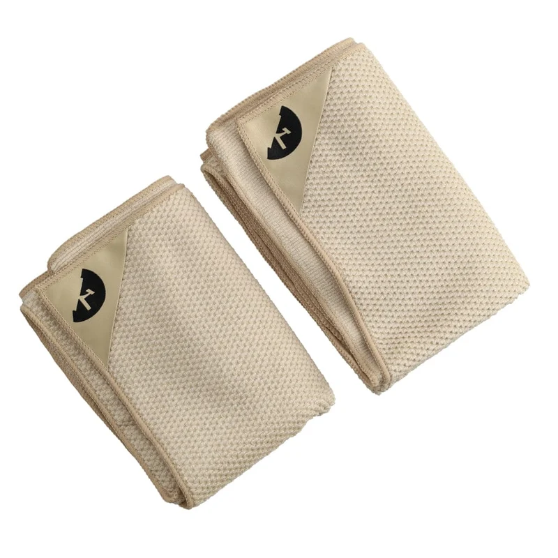 Klud - Paños de cocina tipo gofre, 2 piezas, Almendra