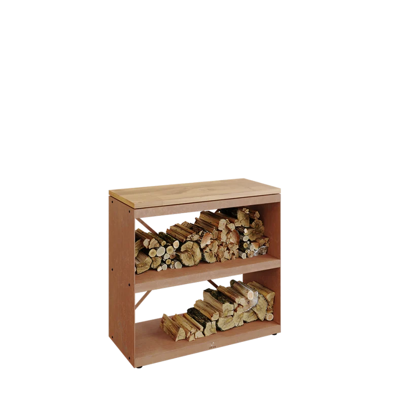 Wood Storage Corten Dressoir