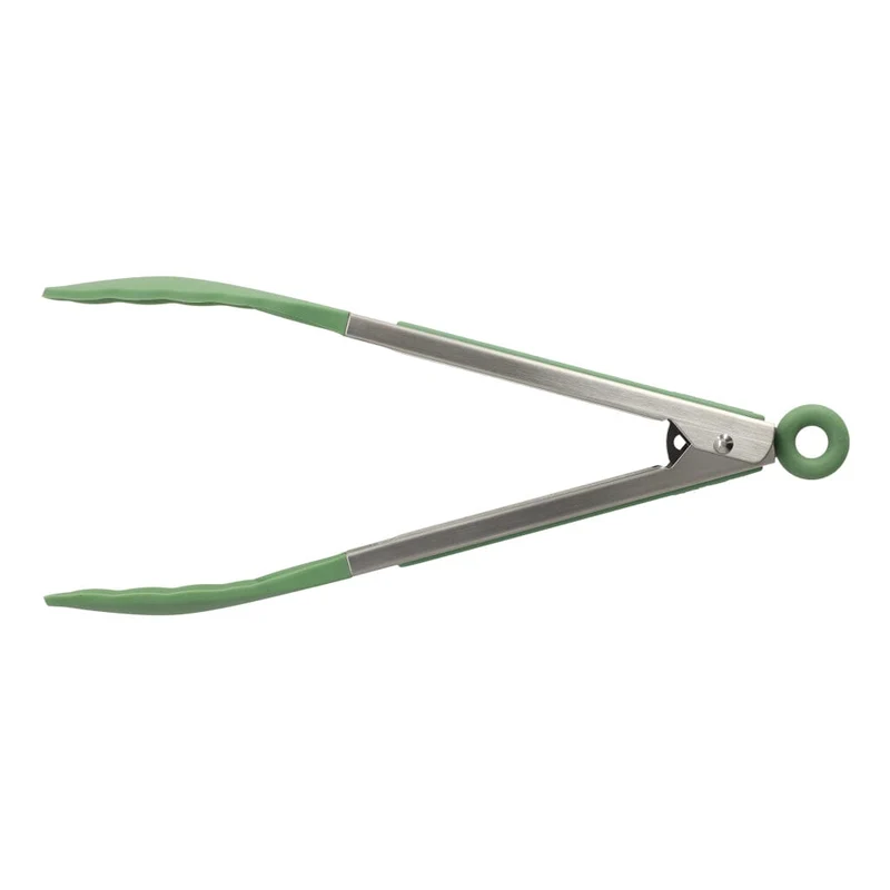 Herramientas2Cook - Pinzas de Cocina de Silicona Verde Salvia
