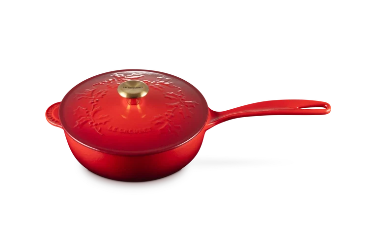Le Creuset - Cacerola Holly Collection ø 21 cm hierro fundido Rojo