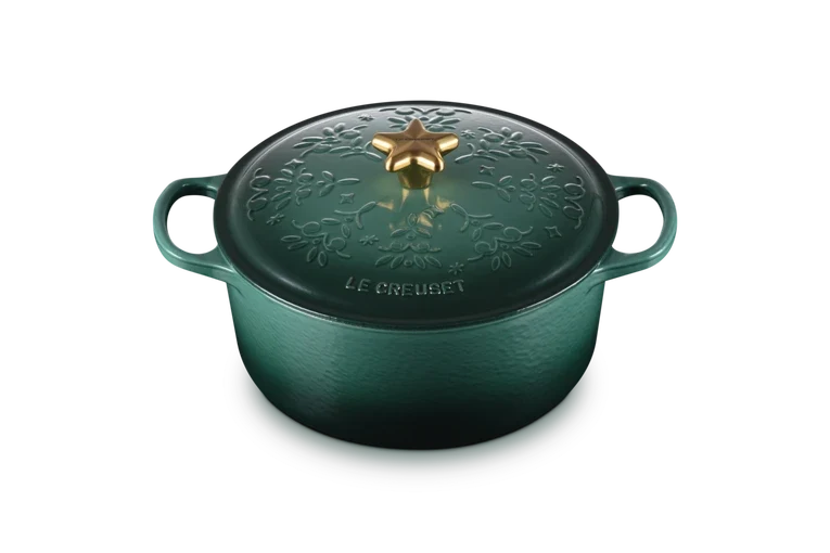 Le Creuset - Cazuela Noel 4,2 litros ø 24 cm hierro fundido verde