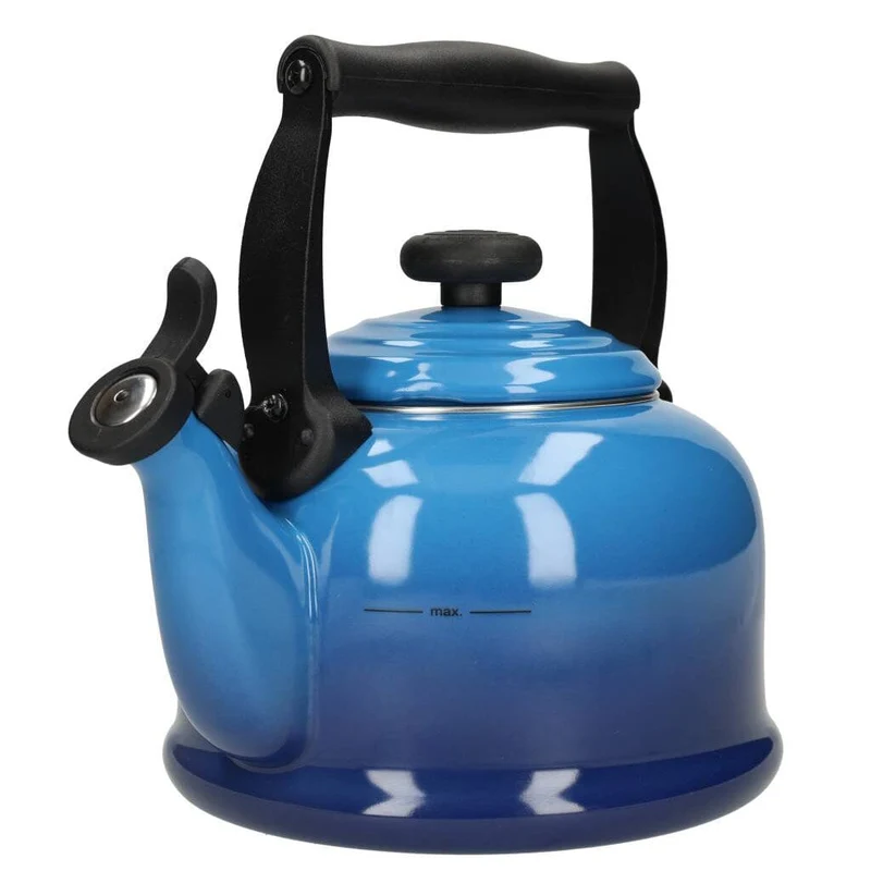 LeCreuset - Hervidor con silbato Tradition Azul 2,1 l