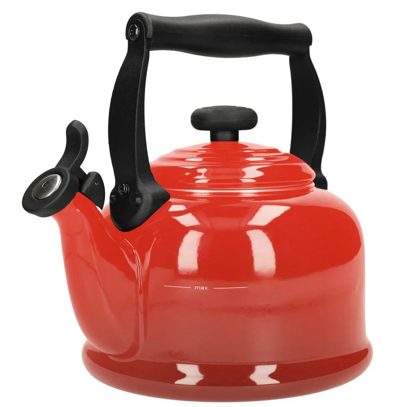 LeCreuset - Hervidor con silbato Tradition Rojo Cereza 2,1l