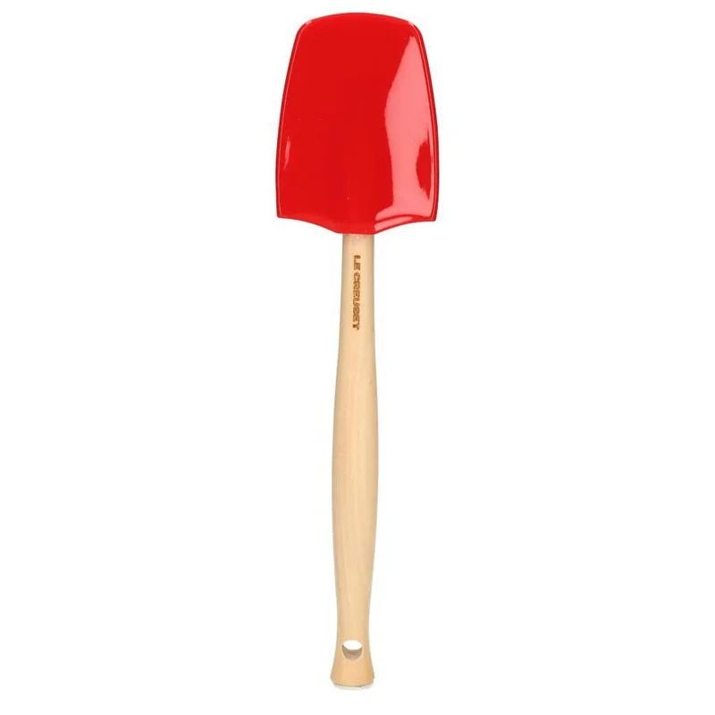 LeCreuset - Espátula grande completamente de silicona Rojo cereza