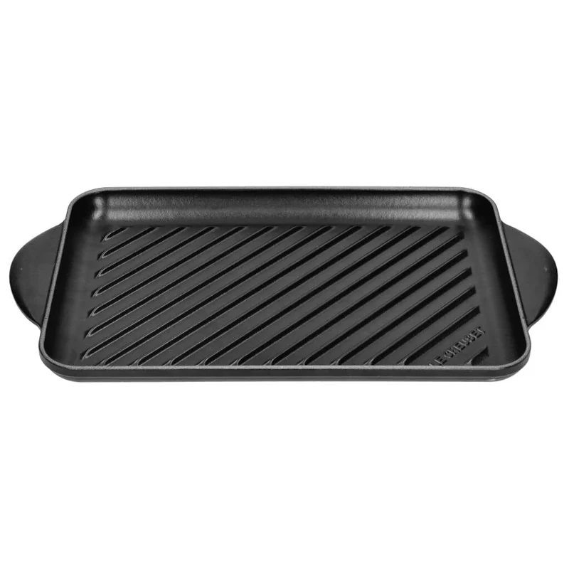 LeCreuset - Placa grill Signature rectangular Negro Mate 32cm