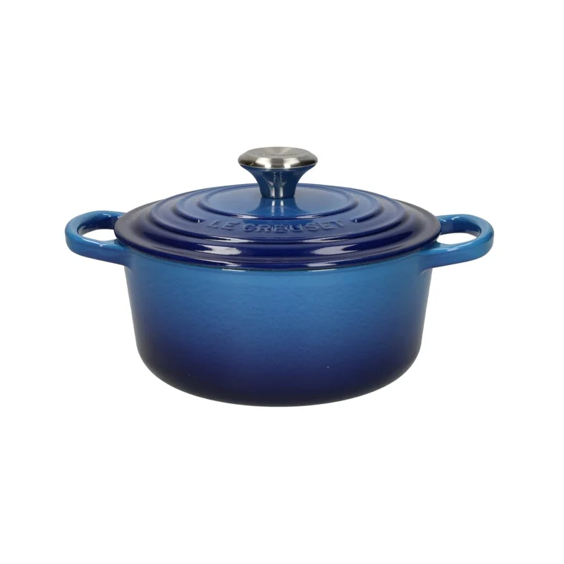 LeCreuset - Asar- / Cacerola Signature redonda Azur 18cm 1,8l