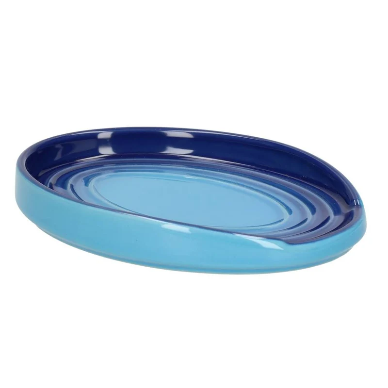 LeCreuset - Portacucharas ovalado Azur 15cm