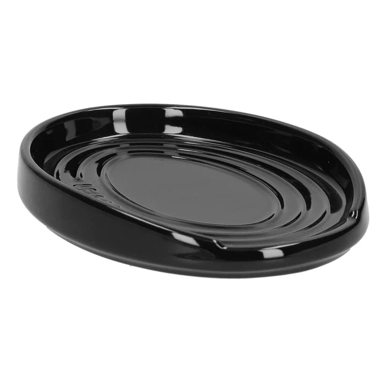 LeCreuset - Portacucharas ovalado Ébano negro 15cm