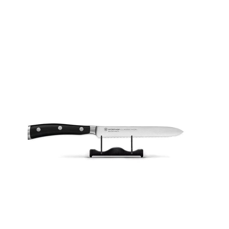 Wüsthof - Cuchillo para embutidos Classic Ikon con filo ondulado 14 cm
