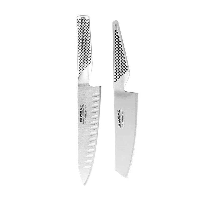 Global - Cuchillo Chef + Cuchillo Vegetal G-7805