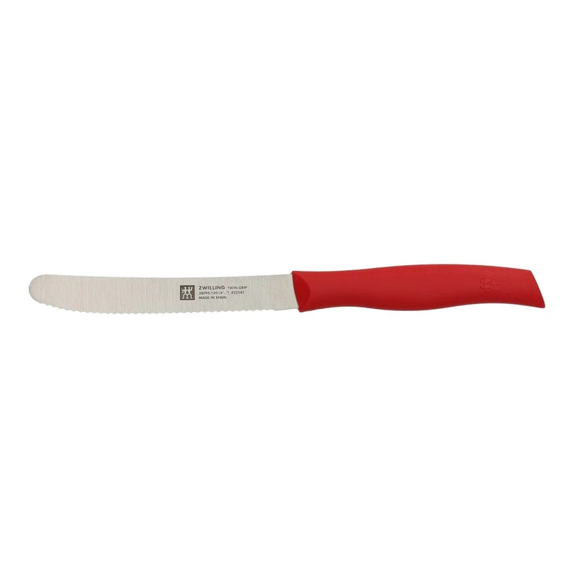 Zwilling - Cuchillo universal Twin Grip 120 mm - Rojo