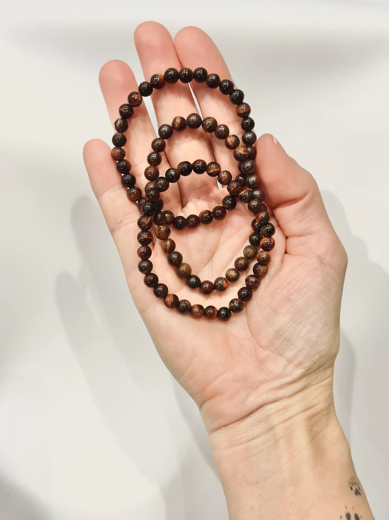 Pulsera de bolas de Ojo de Toro o Buey