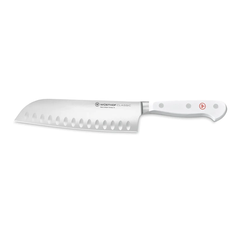 WÜSTHOF Classic White Santoku Hollow Edge