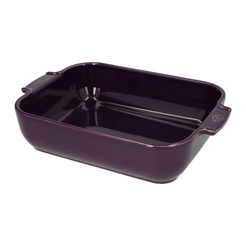 Peugeot - Fuente de horno rectangular Appolia berenjena 32 cm
