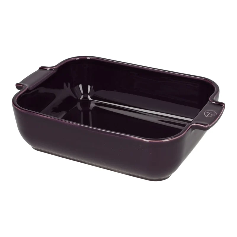 Peugeot - Fuente de horno rectangular Appolia berenjena 25 cm