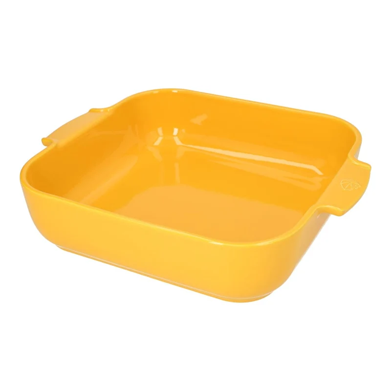 Peugeot - Fuente de horno Appolia cuadrada 36 cm amarillo azafrán