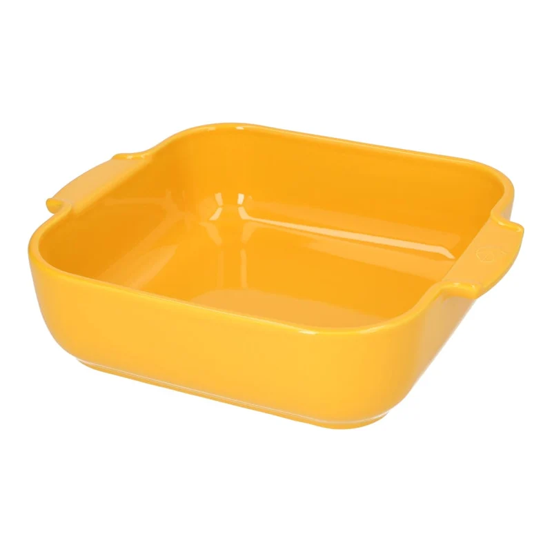 Peugeot - Fuente para horno Appolia cuadrada 28 cm amarillo azafrán