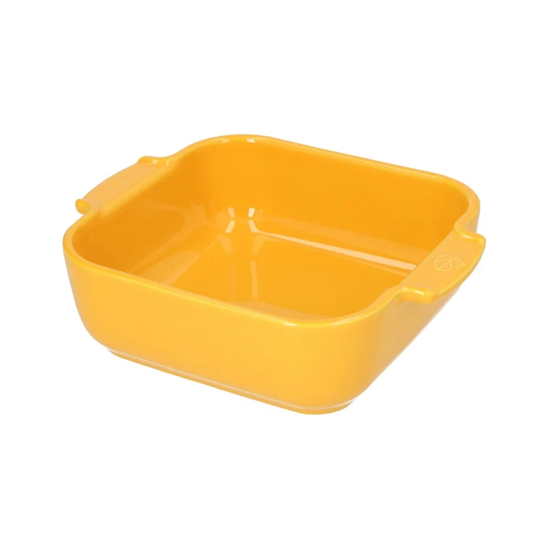 Peugeot - Fuente de horno Appolia cuadrada 21 cm amarillo azafrán