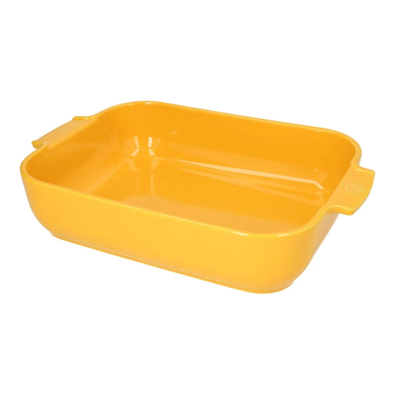 Peugeot - Fuente de horno Appolia rectangular 40 cm amarillo azafrán