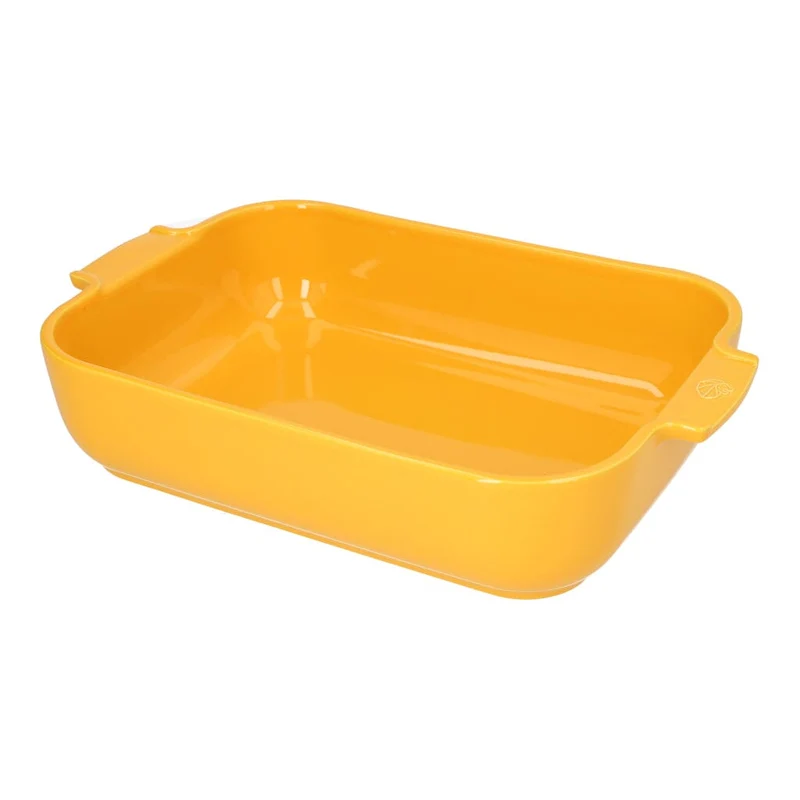 Peugeot - Fuente de horno Appolia rectangular 36 cm amarillo azafrán
