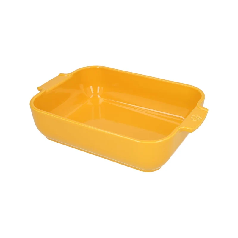 Peugeot - Fuente de horno Appolia rectangular 32 cm amarillo azafrán