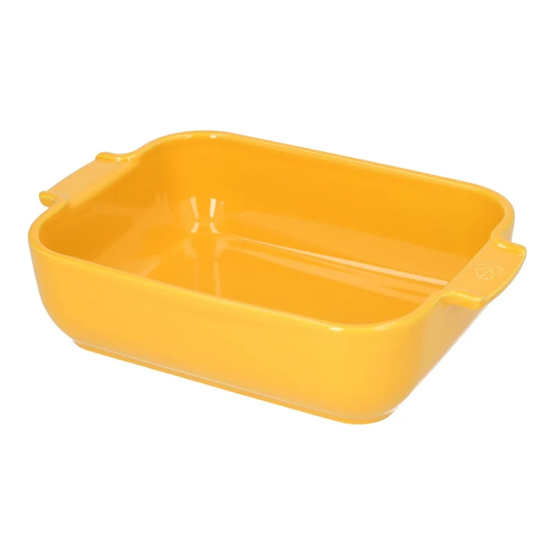Peugeot - Fuente de horno Appolia rectangular 25 cm amarillo azafrán