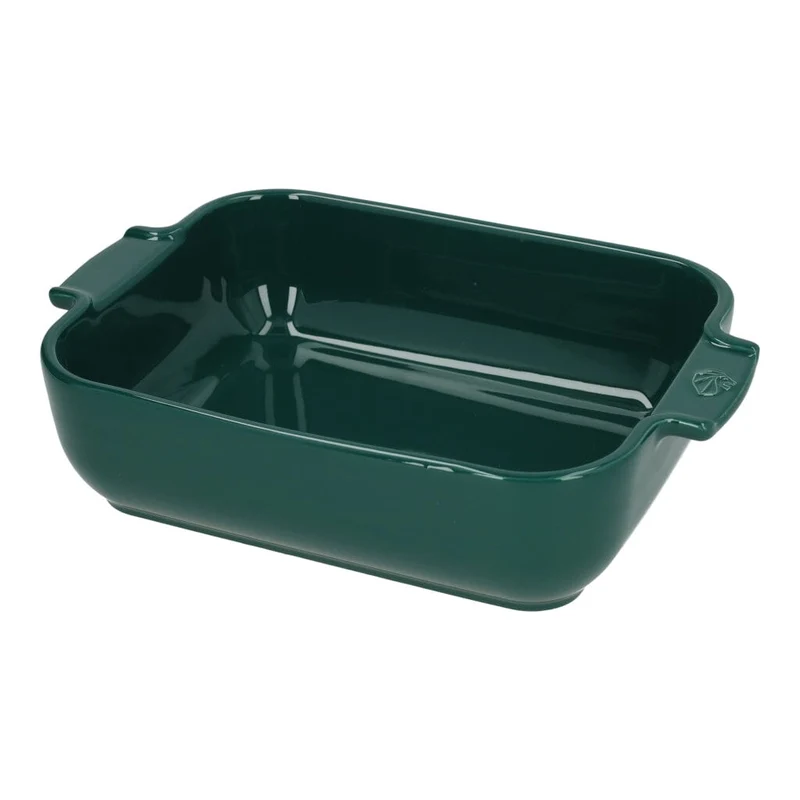 Peugeot - Fuente de horno Appolia rectangular 25 cm verde bosque