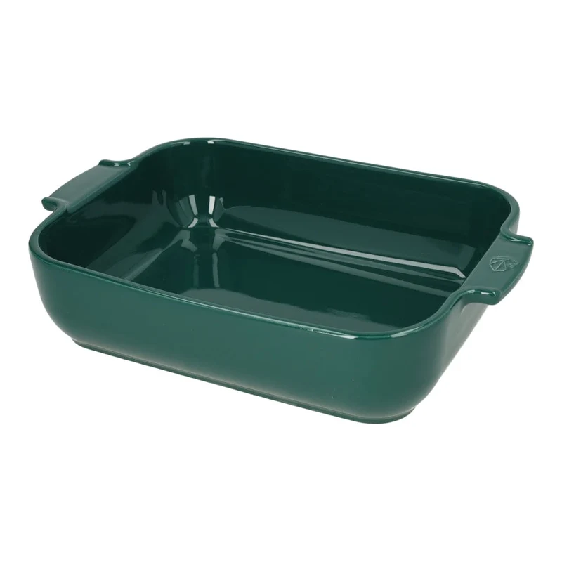 Peugeot - Fuente de horno Appolia rectangular 32 cm verde bosque