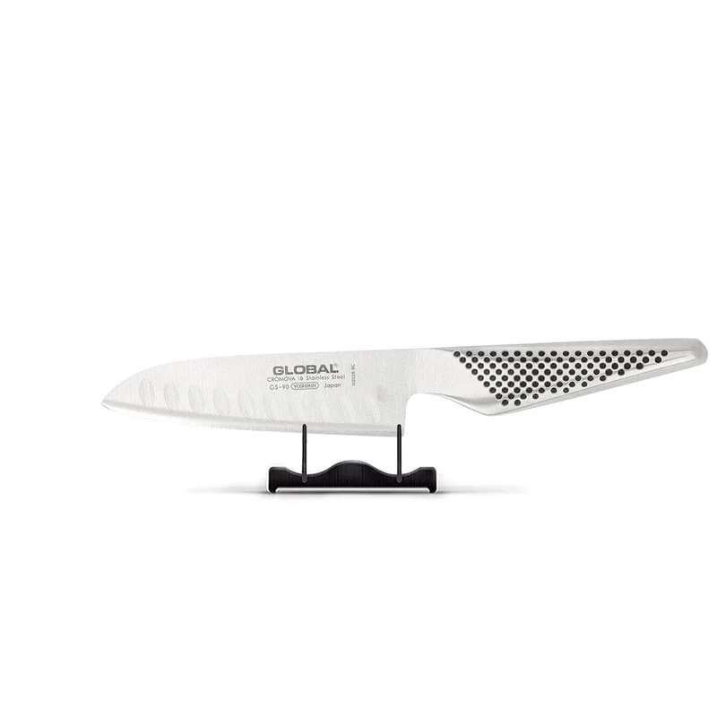 Global - Cuchillo Santoku Gs90 con agujeros 13 cm