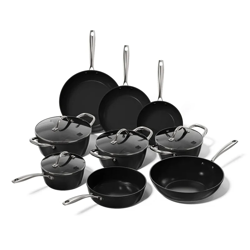 Cook & Pan - Batería de cocina exclusiva de 9 piezas