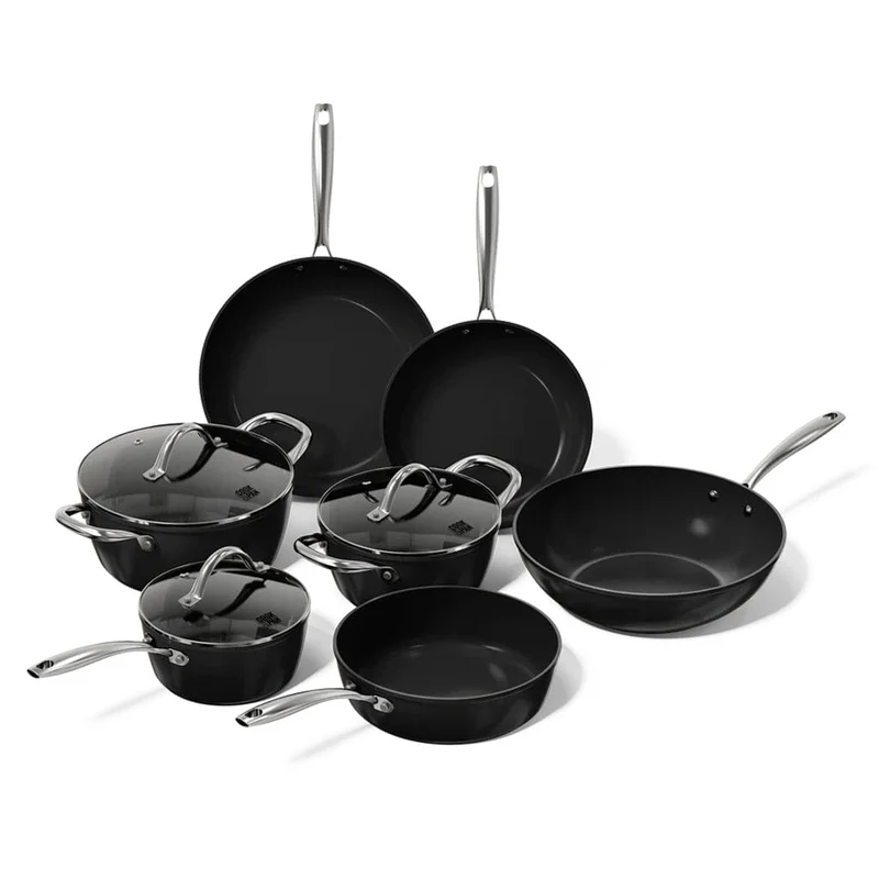 Cook & Pan - Batería de cocina exclusiva de 7 piezas