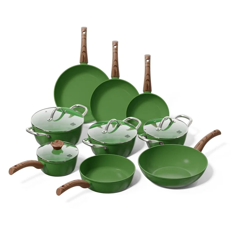 Cook & Pan - Batería de cocina Go Green de 9 piezas