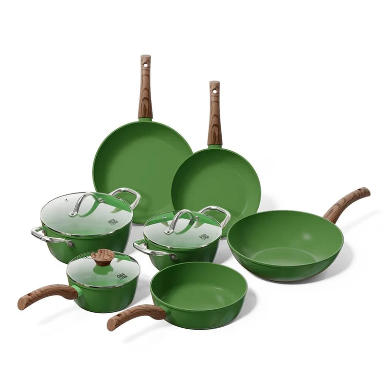 Cook & Pan - Batería de cocina Go Green de 7 piezas