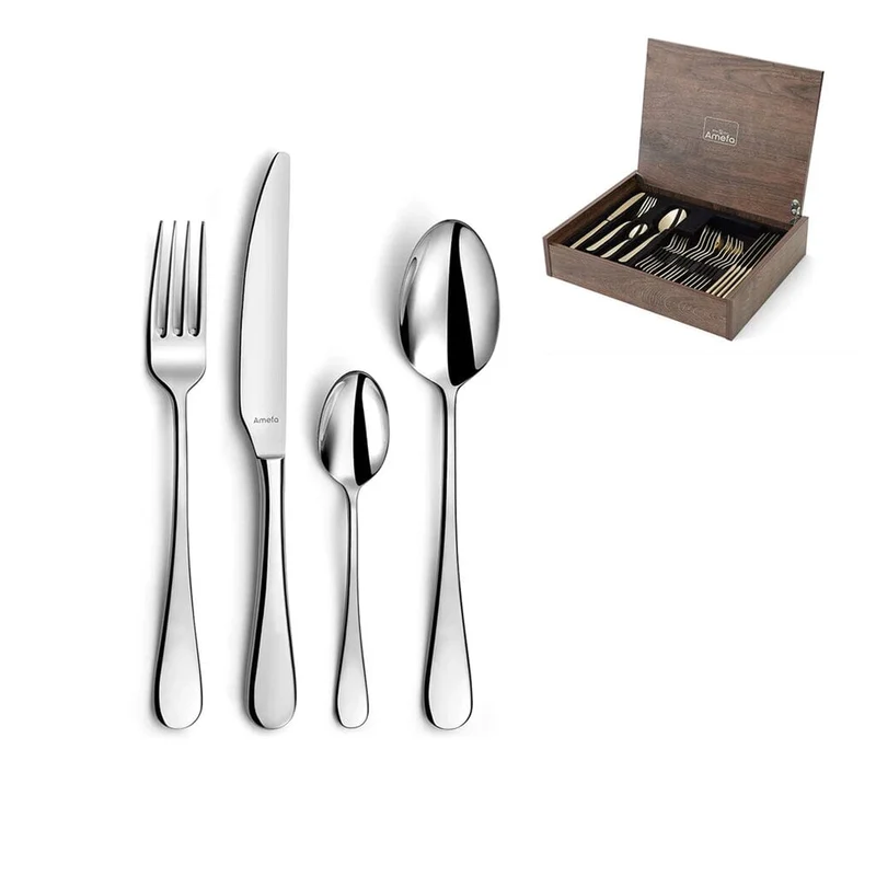 Amefa - Cubertería Venus de 24 piezas - Plata