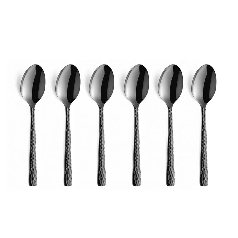 Amefa - Felicity 6 Cucharas de Café - Negro