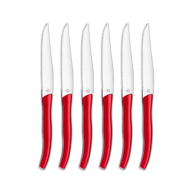 Amefa - Cuchillos para carne Sky Lag 6 - Rojo