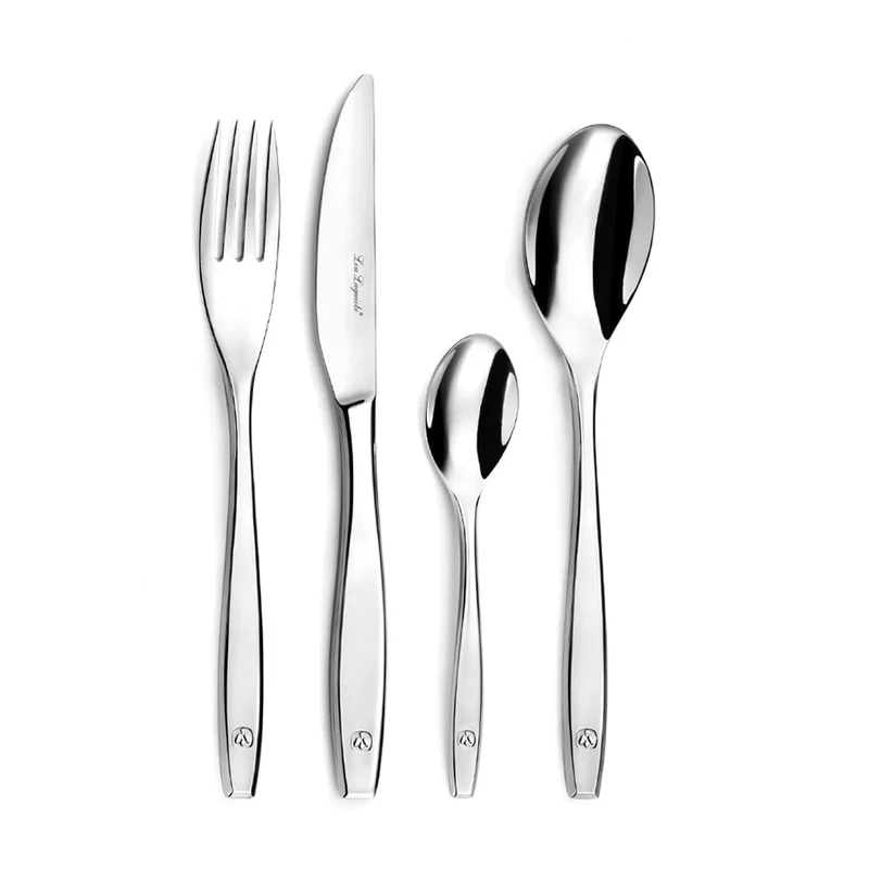 Amefa - Figura - Juego de cubiertos de 24 piezas tamaño bistec