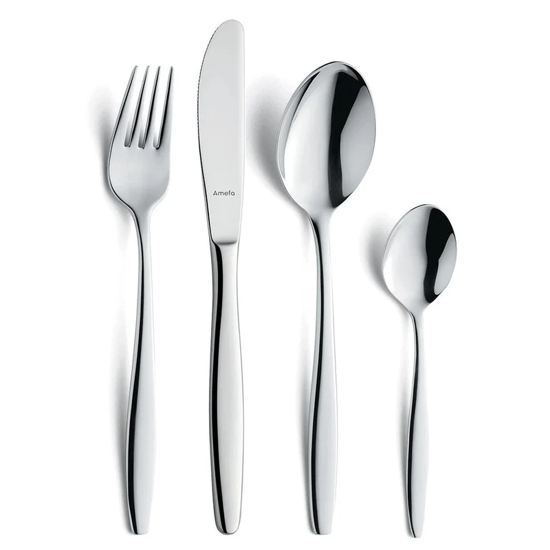 Amefa - Juego de cubiertos Florence de 24 piezas - Plata