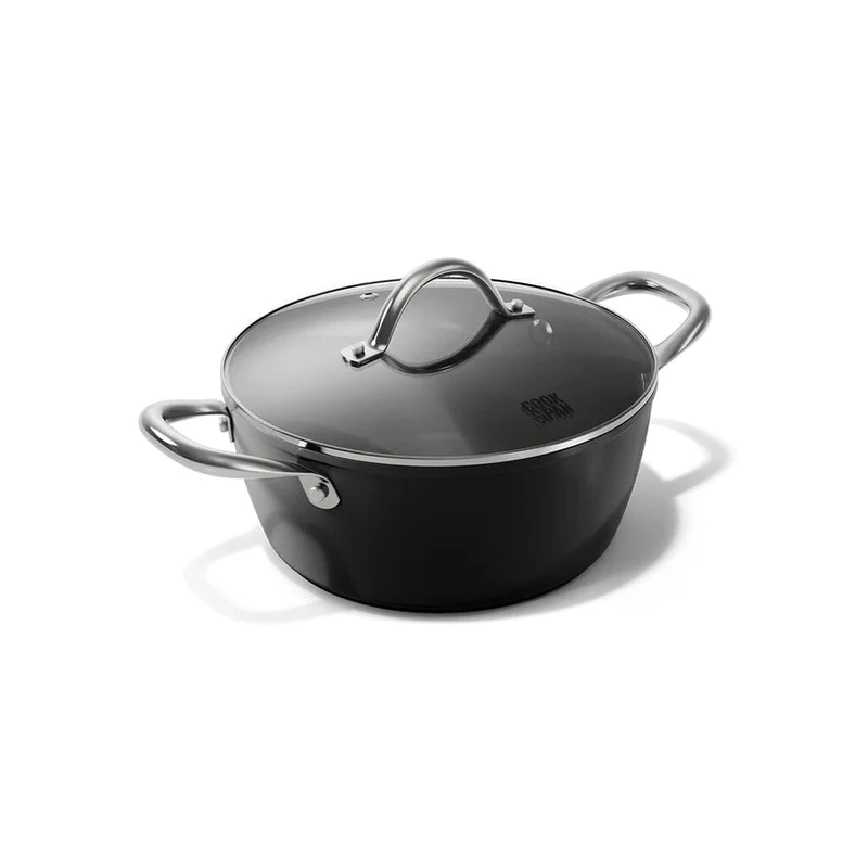 Cook & Pan - Sartén Signature de 20 cm con tapa de cristal