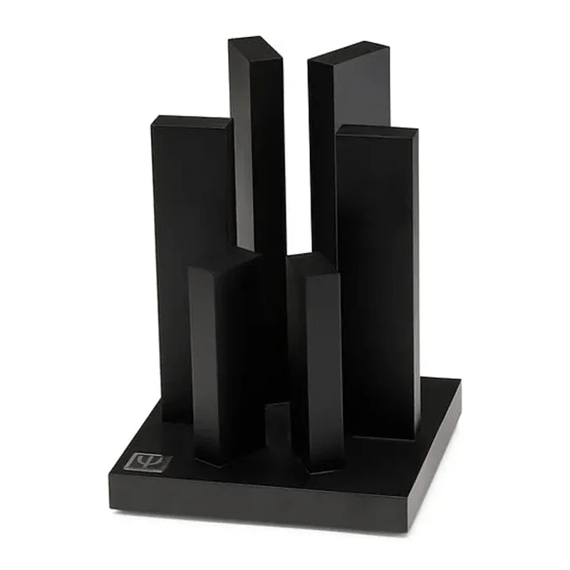 Yaxell - Bloque magnético para cuchillos Tower - Madera de haya negro